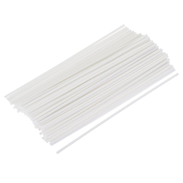 Unique Bargains Fiber Reed Diffuser Sticks 180x3mm for Aroma Fragrance Essential Oil, White Pack of 100