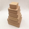 thumbnail image 5 of 50 cajas de embalaje Kraft cuadradas y bonitas de varios tamaños, suministros para recuerdos de bodas, cajas de regalo de chocolate y dulces hechas a mano, 5 of 5
