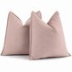 thumbnail image 1 of Chenchen Dusty Pink Valentine Pillow Covers 18x18 Set of 2 Chenille Throw Pillow Covers with Elegant Design Soft and Luxurious Decorative Throw Pillows for Couch, Bed, and Home Decor, 1 of 1