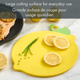 thumbnail image 4 of Mainstays Lemon-Shaped Reversible 10" Cutting Board, Yellow and Green, 4 of 11
