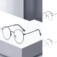 thumbnail image 4 of Bookk Small Round Classic Unisex Glasses Lightweight Non Glasses Transparent Lens Glasses Suitable For Both And, 4 of 4