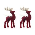 thumbnail image 1 of 2 Red Christmas Pendant Christmas Tree Decorative Deer Ornaments, 1 of 5