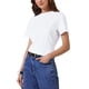 thumbnail image 4 of Camiseta Casual INSPIRE CHIC para Mujeres de Manga Corta Cuello Redondo Ligera y Elástica Blusa de Verano XL Blanca, 4 of 6