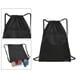 thumbnail image 3 of Mochila deportiva unisex con cordón, sencilla, para hombres y mujeres, nueva, de gran capacidad, para entrenamiento físico, viajes, ligera. Negro, 3 of 9