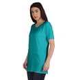 thumbnail image 4 of Inkmeso Plain Basic Tshirt Long Length Tee Short Sleeve Workout Top For Women, 4 of 9