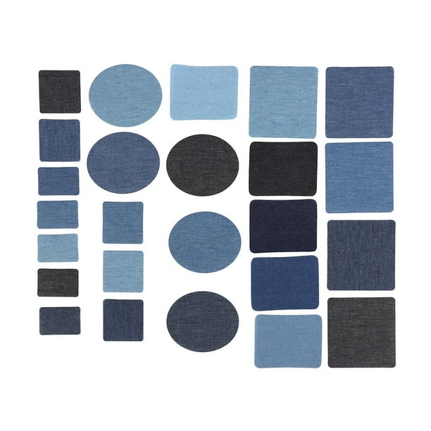 Parche Para Ropa, 25 Uds., Parches De Tela Vaquera, Decoración De Costura