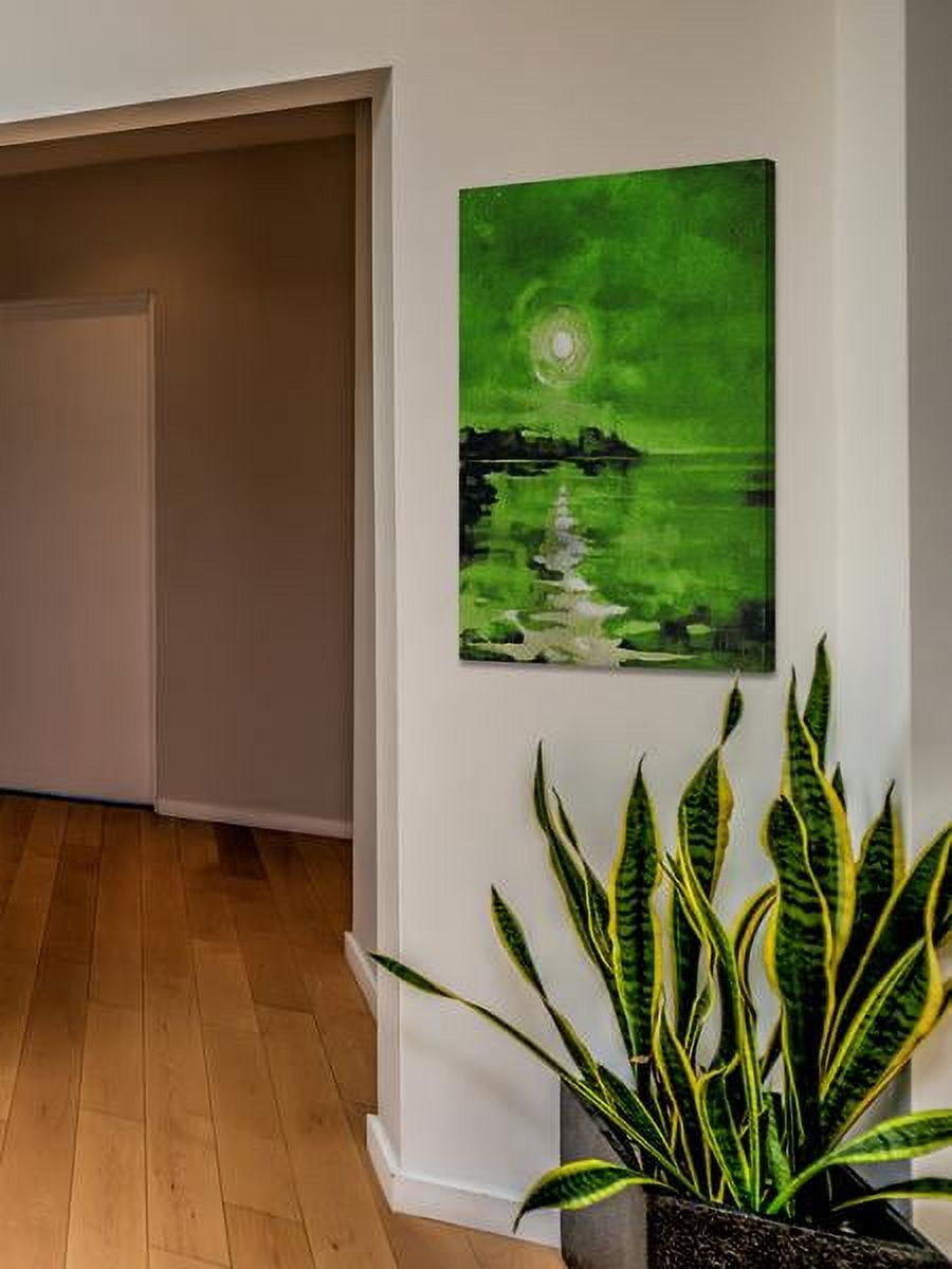 "Green Waters" Painting Print on Wrapped Canvas