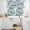 Turquoise, variant on Turquoise Ombre Kitchen Curtains Sets for Windows 36 Inch Length, Modern Geometric Moire Abstract Art Rod Pocket Window Treatments Tier Curtains and Valances Set for Bedroom/Bathroom