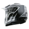 thumbnail image 5 of Wow! Youth Kids Motocross BMX MX ATV Dirt Bike Helmet HJOY Spider Web Black, Goggles, Skeleton Black Glove Bundle, 5 of 8