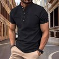 thumbnail image 2 of Black Summer Tops for Work Ladies Tops And Blouses Tunics Plus Size Shirts for Curvy Men Sexy Summer Clothes for Men 2025 Vacation Golf Shirts for Men, 2 of 7