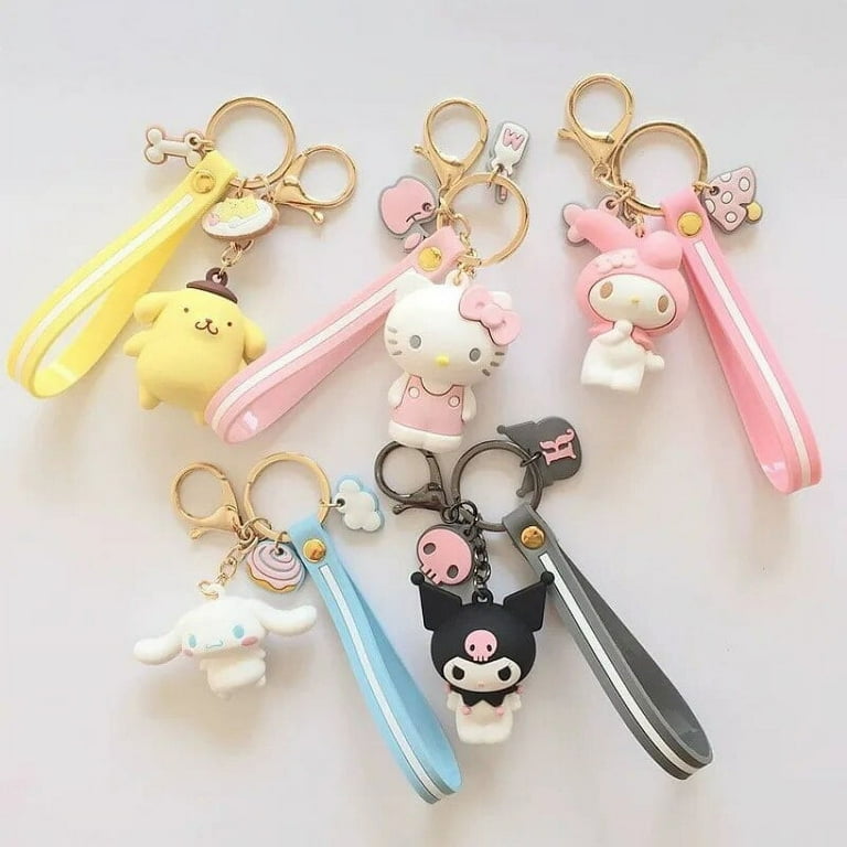 Cute Keychain Cute cartoon Keychain Hello Kitty My Melody Chrome