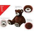 thumbnail image 4 of Anico 59" Tall (5 Feet) Giant Plush Chocolate Brown Teddy Bear with Embroidered Paws and Smiling Face, Fits in 2XL Shirt!, 4 of 6