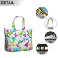 thumbnail image 3 of Modern Artistic Weekender Bag Abstract Pop Art Travel Tote with Psychedelic Tie Dye Rainbow Gradient Pattern, Stylish Overnight Duffel, 3 of 5