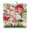 Romantic, variant on Cute Cartoon Frog & Mushroom Floor Cushion - Oversized Japanese Zabuton with Flower Plant Print, 9-Point Stitched for Stability