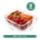 thumbnail image 2 of Recipientes de vidrio para preparación de comidas HOMBERKING, 3 compartimentos, 1060 ml, 2 of 7