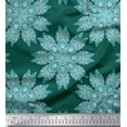 thumbnail image 1 of Soimoi Rayon Crepe Fabric Mandala Decorative Printed Craft Fabric by The Yard 46 Inch Wide, 1 of 3
