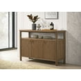 thumbnail image 2 of Crestmore 52-inch Dining Cabinet Sideboard Buffet Walnut, 2 of 11