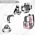 thumbnail image 6 of FKELYI 17 Inch Clear Backpacks for Kids School Bookbag Pink Rose Butterfly Tiger Print Lightweight Transprent Schoolbag for Elementary Student Daypack Rucksack, 6 of 7