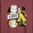 thumbnail image 3 of Disney Princess - Belle Pop  - Women's Lightweight French Terry Long Sleeve Shirt, 3 of 5