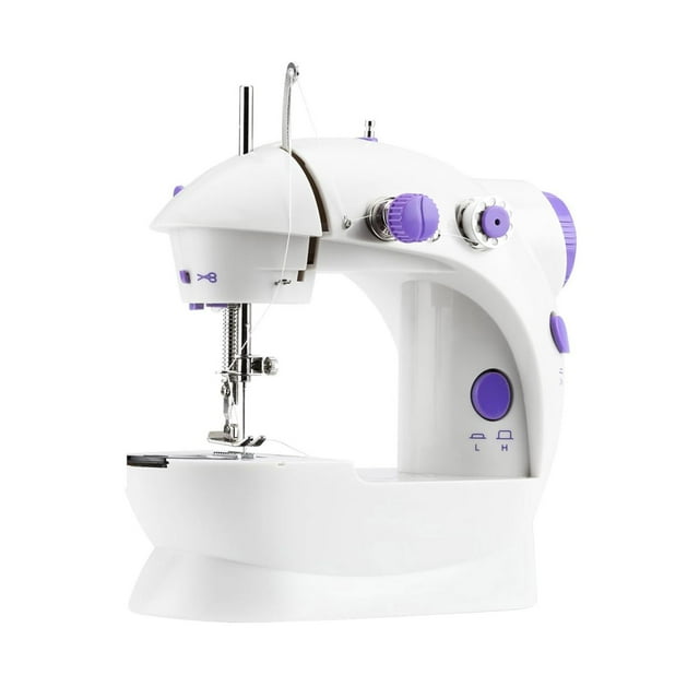 Machine à Coudre Portable Machine à Coudre pour Débutants Adultes Enfants 2 Fils 2 Vitesses 2 Interrupteurs Machine pour Artisanat et Raccommodage Voyage Automatique