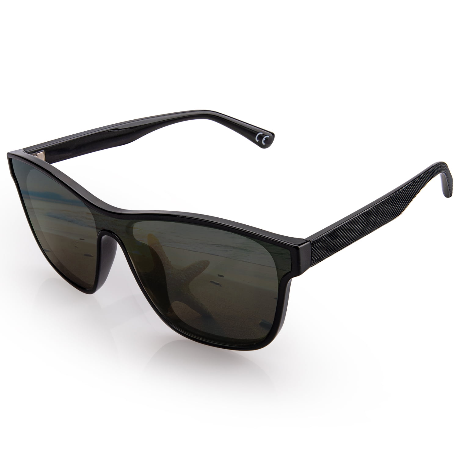 AABV Polarized Vintage Rectangular Sunglasses,TR90 Unbreakable Frame Mirrored Sunglasses Fashion Driving Fishing Runing_voghion.com