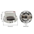 thumbnail image 2 of DG64-00472A Burner Knobs Control Knob 61mmx43mm Stainless Steel Silver Tone, 2 of 4