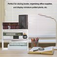 thumbnail image 4 of Desktop Organizer Office Storage Rack Adjustable Wood Display Shelf - Free Style DIY Display - True Natural Stand Shelf - Light Wood, 4 of 24
