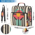 thumbnail image 2 of FORMRS Zipper Binder with Shoulder Strap 2-inch Ring 500 Sheet Capacity File Bag, Geometric Circle, 2 of 5
