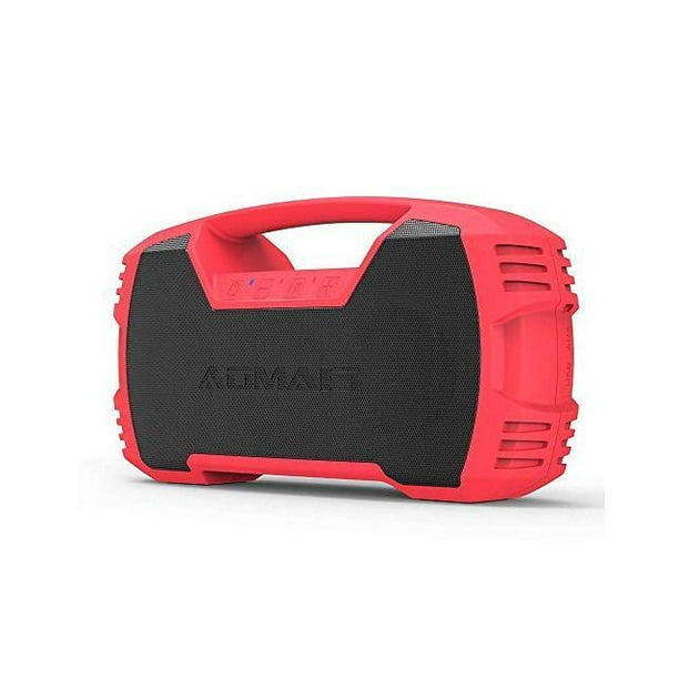 Aomais Go Bluetooth Speakers Waterproof Portable Indoor Outdoor 30w Wireless Stereo Pairing Booming Bass Speaker 30 Hour Playtime With 00mah Power Bank Durable For Home Party Camping Red Walmart Com Walmart Com