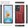 thumbnail image 3 of ExoGuard For Samsung Galaxy S22 Ultra Case, Full-Body Phone Case with Kickstand (Red), 3 of 8