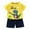 Yellow, variant on Baby Boys Pajamas Set Cartoon Pullover Shirts With Pants Summer Kid Sleepwear Toddler Pajamas 6-12 Months