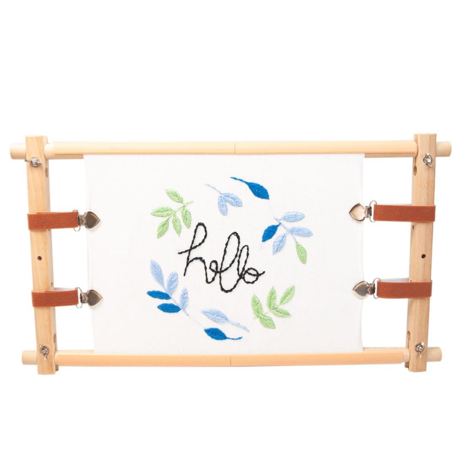 Multifunction Sewing Gadgets Hand Embroidery Hoops DIY Durable Cross Stitch Display Portable Embroidery Tapestry Scroll Holder for Sewing