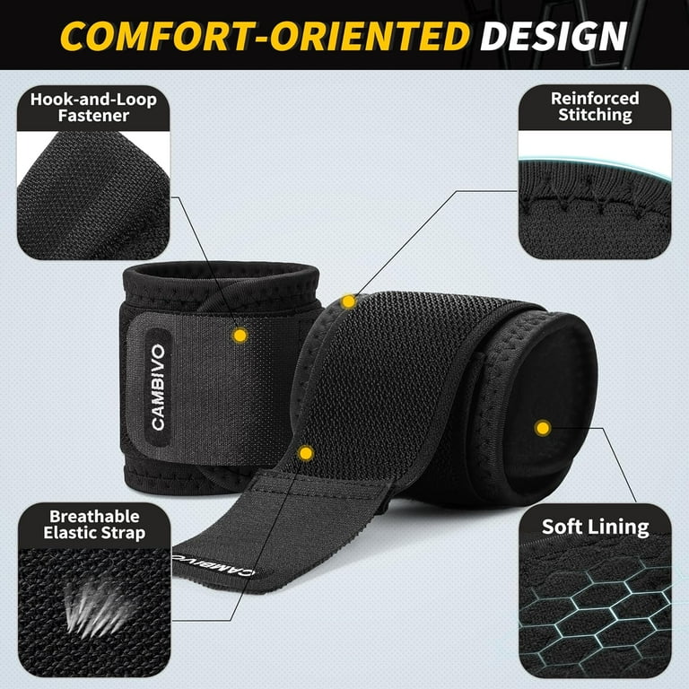 Cambivo Carpal Tunnel Wrist Brace, 2-Pack Compression Wrap photo 6