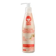Afro Love Tight Curl Hydrating Jelly Frizz Control Gel With Flax Seed and Shea Butter, 10 oz