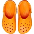 thumbnail image 4 of Zuecos Clásicos para Niños Crocs Toddler Naranja Zing Ventilados, 4 of 7