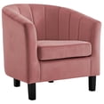 thumbnail image 4 of Modway Prospect Channel Tufted Performance Velvet Loveseat and Armchair Set in Dusty Rose, 4 of 6