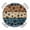 Blue Brown, variant on Christmas Tree Round Tablecloth for 55-60 Inch Tables,Fitted Table Cover with Elastic Edge,Winter Snowflakes Xmas Pine Tree Black Waterproof Outdoor Table Cloth Protector for Patio Garden Dinner