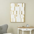 thumbnail image 2 of 30" x 39" Geometric Shape Abstract Framed Wall Art with Gold Accents, by DecMode, 2 of 9