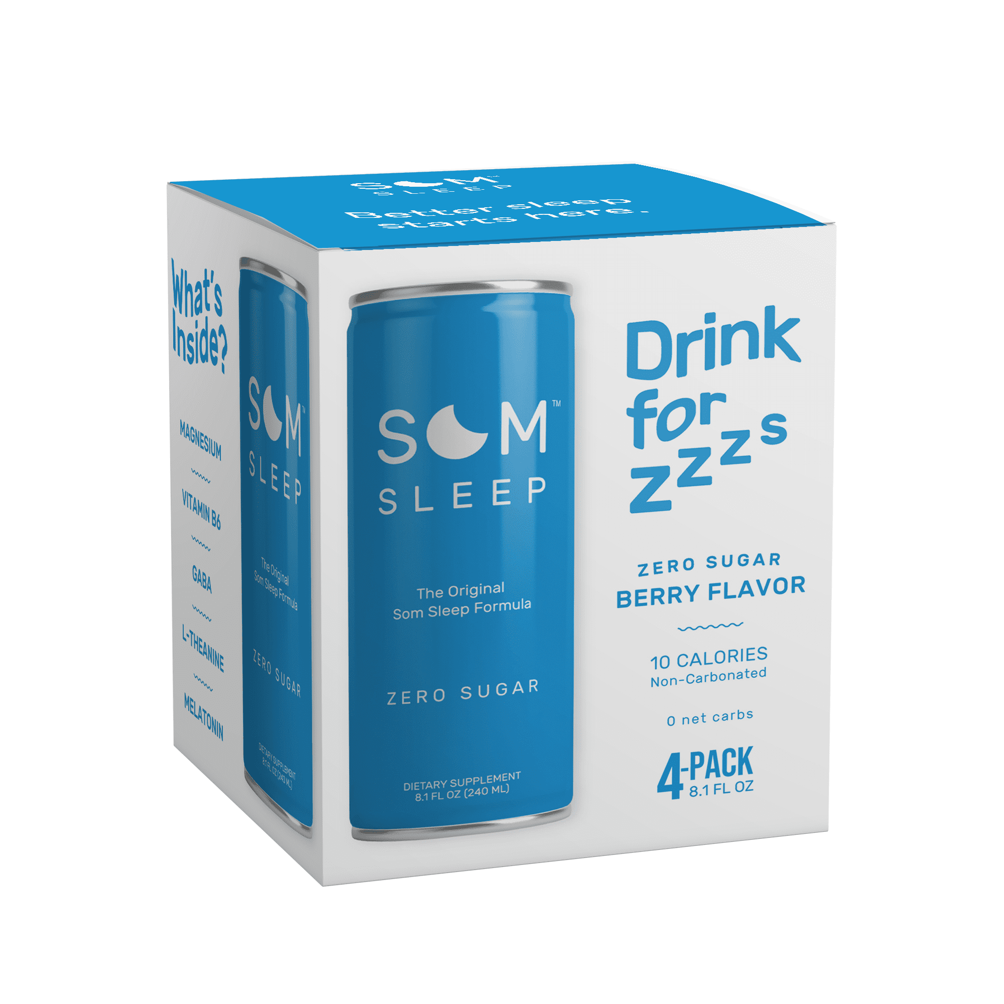 Som Sleep Vitamins Liquids, 32.4 fl oz, 4 Pack