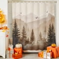 thumbnail image 4 of Shower Curtain 72"W x 72"L Fall Autumn Forest Birds Fabric Shower Curtains Set with Hooks Water Repellent Bathroom Curtains Machine Washable Bathroom Accessories, 4 of 6