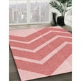 thumbnail image 3 of Ahgly Company Machine Washable Indoor Round Transitional Red Area Rugs, 3' Round, 3 of 7