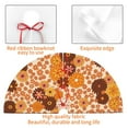 thumbnail image 6 of Kll 30" Christmas Tree Skirt Hippie Ditsy Floral Xmas Tree Skirts Mat For New Year Xmas Holiday Party Indoor Outdoor Home Decoration, 6 of 9
