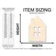 thumbnail image 2 of Unfinished Wood House Window Silhouette Shape 12" / 3/4", 2 of 5