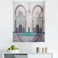 thumbnail image 1 of Architecture Tapestry, Eastern Exterior Vista of Casablanca Historic Building Gates and Quad Photo, Fabric Wall Hanging Decor for Bedroom Living Room Dorm, 5 Sizes, Multicolor, by Ambesonne, 1 of 1