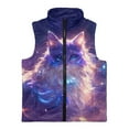 thumbnail image 4 of Pzuqiu Galaxy Cat Kids Sleeveless Vests 2T Versatile Full Zip Fall Winter Warm Outerwear With Pockets Stretchy Fall Outfits Fashion Clothing Wind Proof Soft for Daily Life, 4 of 7