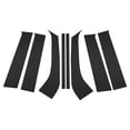 thumbnail image 1 of Unique Bargains 8 Pcs Door Pillar Window Trim for Ford Everest 2023-2024 Front Rear Left Right Anti Scratch Sticker Pillar Posts Door Outer Exterior Cover Black, 1 of 8