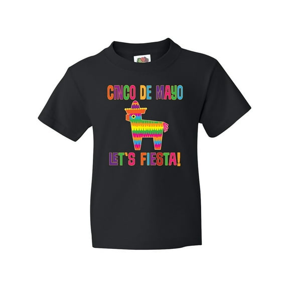 Inktastic Cinco De Mayo Pinata Lets Fiesta Youth T-Shirt