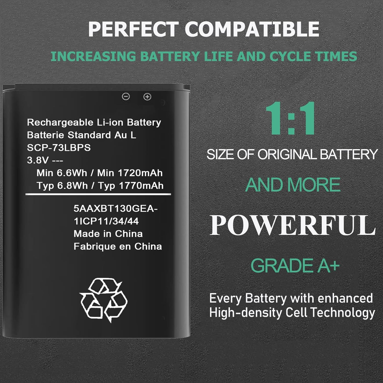 Replacement Battery for Kyocera DuraXV Extreme, DuraXV Extreme Replacement Battery for Kyocera DuraXV Extreme, DuraXV Extreme