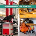 thumbnail image 3 of Zuperia 50-pack Shop Towels, (14" x 12" inches) Cotton Reusable Cleaning Rags, Multipurpose Garage and Automotive Cloths, (White), 3 of 7
