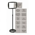 thumbnail image 2 of Rectangular Dry-Erase Sign Stand with Inserts, 15" X 10.6", Black, 2 of 4